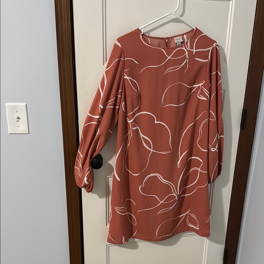 a new day Women's Rust Midi Dress